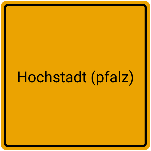 Meldebestätigung Hochstadt (Pfalz)